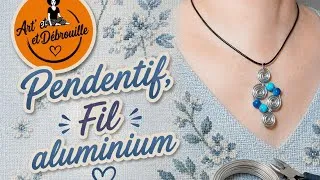 Miniature : Pendentif fil aluminium