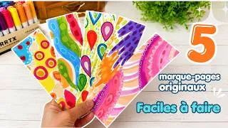 Miniature : 5 marque pages originaux faciles à faire aux feutres acryliques ARRTX