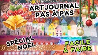 Miniature : Art Journal spécial Noël-avec matériel de chez Action et Temu