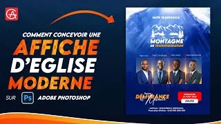 Miniature : Comment créer une affiche professionnelle de séminaire de prière d'une église sur Adobe Photoshop