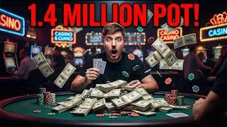 Miniature : Pot MONSTRE de 1,4 MILLION 😱 | La Main de Poker la Plus Folle !