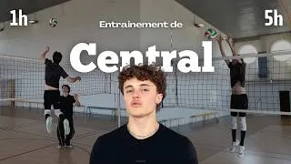 Miniature : 1 journée pour entraîner un CENTRAL | Vlog immersion volley