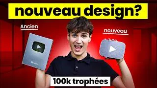 Miniature : Je ⁠Déballe les Nouveaux Trophées YouTube 100K
