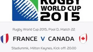 Miniature : France vs Canada * Résumé * Coupe du monde de rugby