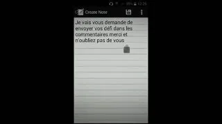 Miniature : Envoyé vos défi !