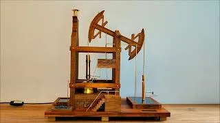 Miniature : MYB ART CINETIQUE Automate machine à vapeur Atmosphérique de Thomas Newcomen 1712 