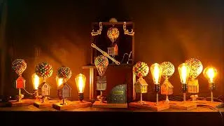 Miniature : MYB ART CINETIQUE "créateur de mouvements" automate et luminaire #art #poesie #sculpture #automates
