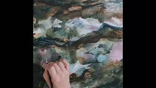 Miniature : Peinture médiumnique.   #art  #grandirenconscience  #mediumnité  #guidance #artspirituel