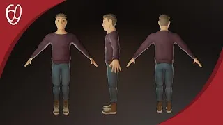 Miniature : Timelapse - Création d'un personnage (modélisation, texture, rigging)