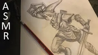 Miniature : ASMR | Dessin Link (suite) ✏️