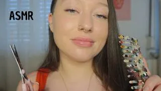 Miniature : ASMR [Roleplay] Je m'improvise coiffeuse 💇🏻‍♀️ (ciseaux, Lisseur, sèche-cheveux...)