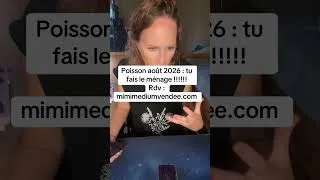 Miniature : Poisson août 2026 : tu fais le ménage !!!!