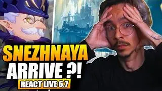 Miniature : On va sur a lune ?! La version 6.7 m'a choquée ! Trailer Snezhnaya ! React Live Genshin Impact