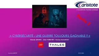 Miniature : Séminaire : Cybersécurité : une guerre toujours gagnable ? - après-midi