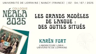 Miniature : Conférence Karën Fort NéALA25
