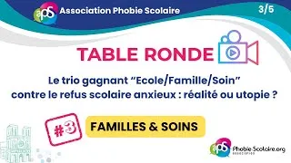 Miniature : #3. Le trio gagnant “École / Famille / Soin” contre le refus scolaire anxieux : réalité ou utopie ?