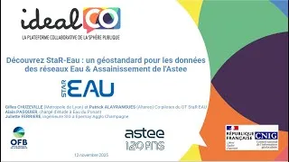 Miniature : Webconférence StaR-Eau : un géostandard pour les données des réseaux eau & assainissement de l'Astee