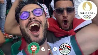 Miniature : Maroc 🇲🇦 6 - 0 🇪🇬 Égypte [JO Paris 2024] Ambiance supporters marocains 🤯stade de la Beaujoire Nantes