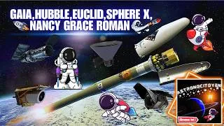 Miniature : ✨Gaia, Hubble, Euclid, SphereX, Nancy-Grace-Roman. / Documentaire Astronomie.