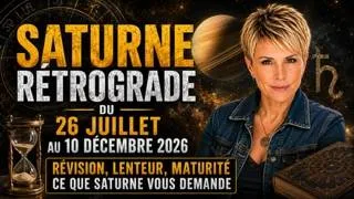Miniature : SATURNE RETROGRADE du 26 JUILLET 2026 au 10 DECEMBRE 2026: QUE DEVEZ VOUS REVOIR ?