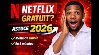 Miniature : Comment Avoir Netflix Gratuit en 2026 | Astuce Simple