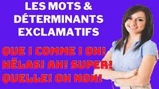 Miniature : Les Déterminants | et pronoms Exclamatifs #séance 1