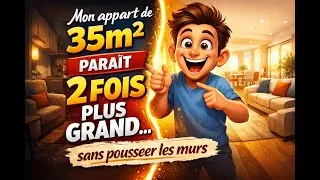 Miniature : Comment j’ai fait paraître mon 35m² DEUX FOIS plus grand