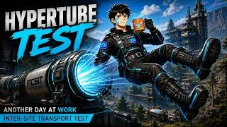Miniature : 🚀 Nouvelle journée au travail – Test du Hypertube Cannon | Satisfactory