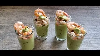 Miniature : Verrines avocats crevettes
