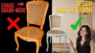 Miniature : RELOOKING CHOC : J'ai transformé deux chaises merisier vernies en pièces de design (DIY Facile)