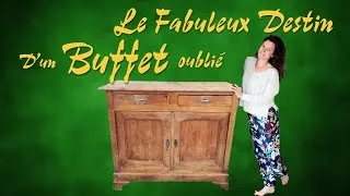 Miniature : RELOOKAGE avant après d'un MEUBLE en BOIS MASSIF - buffet en merisier