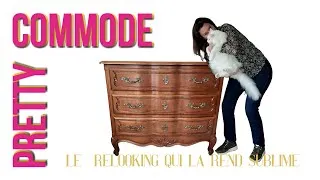 Miniature : Comment PEINDRE et moderniser en noir une commode en MERISIER ?