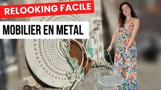Miniature : REPEINDRE des meubles de jardin en FER  facilement et rapidement