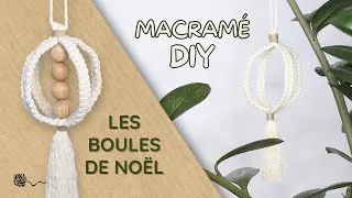Miniature : 🎄Comment faire des BOULES de NOËL 3D en MACRAMÉ (sans boule de support, sans colle)