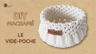 Miniature : 🧺 On réalise un VIDE-POCHE À FRANGES très facile en MACRAMÉ