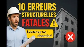 Miniature : Les 10 Erreurs de Conception Structurelle Qui Font Échouer les Chantiers (À Éviter Absolument)