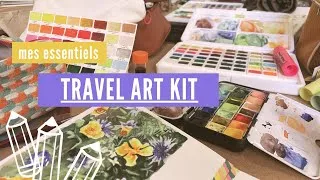 Miniature : Tout ce que j’emporte avec moi pour la semaine de retraite créative!! ( essentiels… hum hum ^^’ )