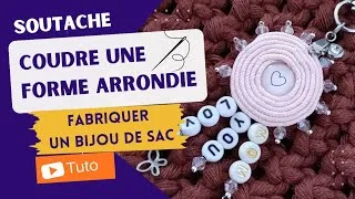 Miniature : Apprendre La Soutache : #1 former et coudre un cercle | simple Bijou de sac en Soutache