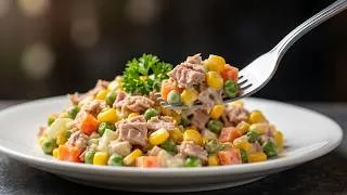 Miniature : Cette Salade Disparaît en Quelques Minutes 😱 Recette Facile au Thon !