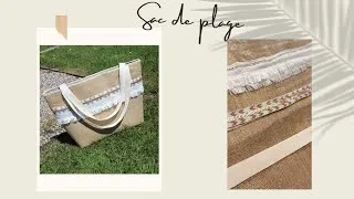 Miniature : #Tutoriel 🌼  Réalisation d'un cabas / sac de plage ⛱️👜