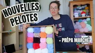 Miniature : J’ai doublé mon stock de pelotes pour mon business crochet 💸 (préparation marché)