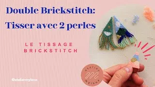 Miniature : Apprenez à réaliser le tissage brickstitch double - Tuto brickstitch débutant Double brickstitch