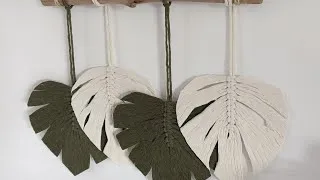 Miniature : Tutoriel plume/feuille en macramé - Niveau Débutant