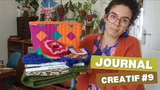 Miniature : Journal créatif #9 : récap de l'été, métal repoussé, patchwork, livres créatifs et créations colorés