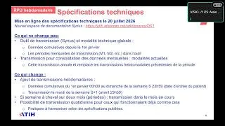 Miniature : ATIH Webinaire spécification techniques RPU hebdomadaires – 29 juillet
