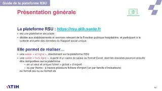 Miniature : ATIH RSU 2025 -  Guide de la plateforme