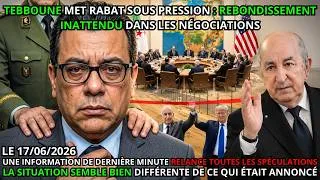 Miniature : Tebboune embarrasse le roi du Maroc : négociations en chute libre, ce qui vient d’arriver