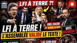 Miniature : 🚨 LFI À TERRE ? L’ASSEMBLÉE NATIONALE VALIDE LE TEXTE ET LE CLASH DEVIENT HISTORIQUE !