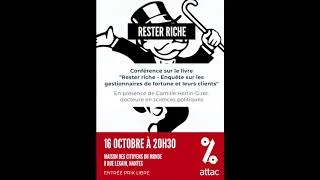 Miniature : Conférence "Rester riche - Enquête sur les gestionnaires de fortune et leurs clients"