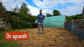 Miniature : J’agrandis l’enclos des poules et le potager en même temps (solution modulable)